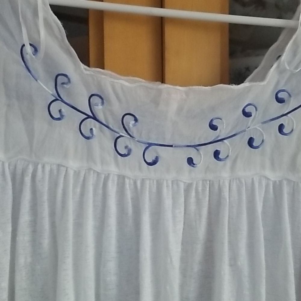 Free People White Boho Blouse Size S - Picture 7 of 16